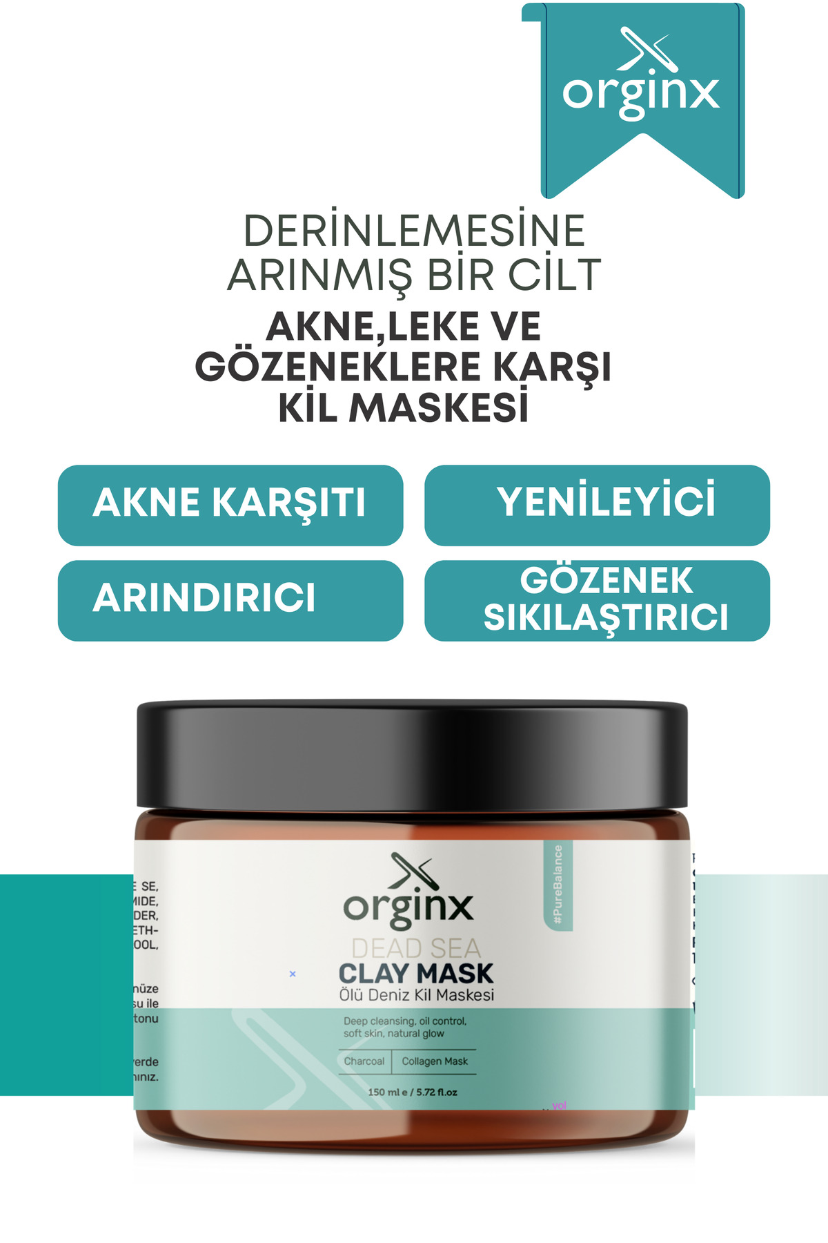 Ölü Deniz Kili Arındırıcı Yüz Maskesi 150 ml — görsel 1