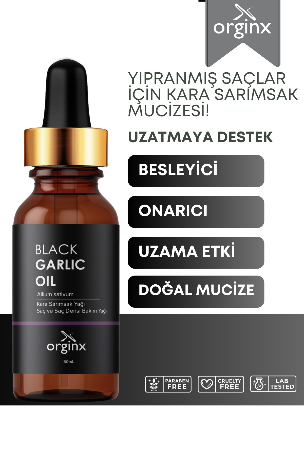 Kara Sarımsak Saç Bakım Yağı 50 ml — görsel 1